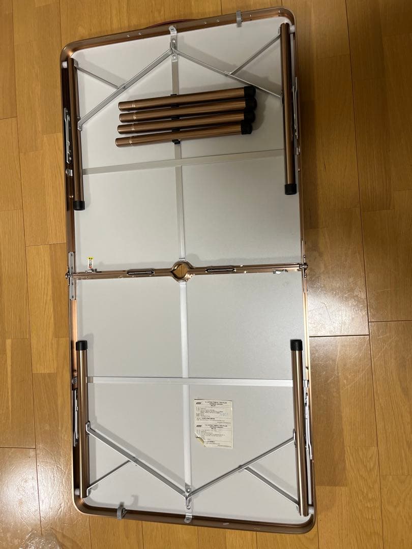 廃盤品Coleman インディゴレーベル リビングテーブル120 モザイクウッド