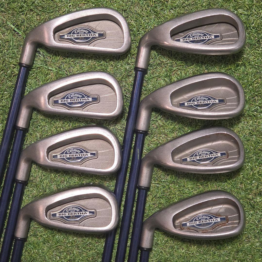 キャロウェイ ビッグバーサ X-12 左 レフティ アイアン8本 R