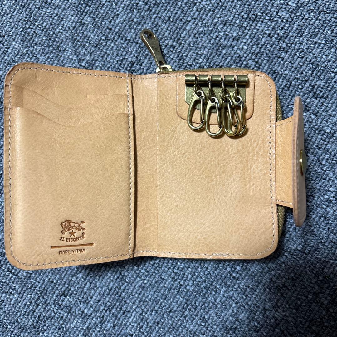 本日最終日‼️イルビゾンテ ベージュレザーキーホルダー未使用新品