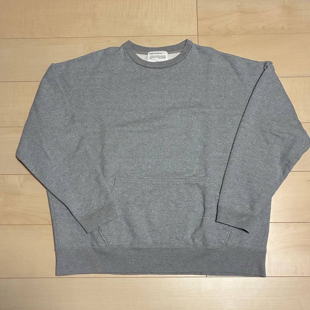 cloveru スウェット ワイド XL AOKI MUJI グレー