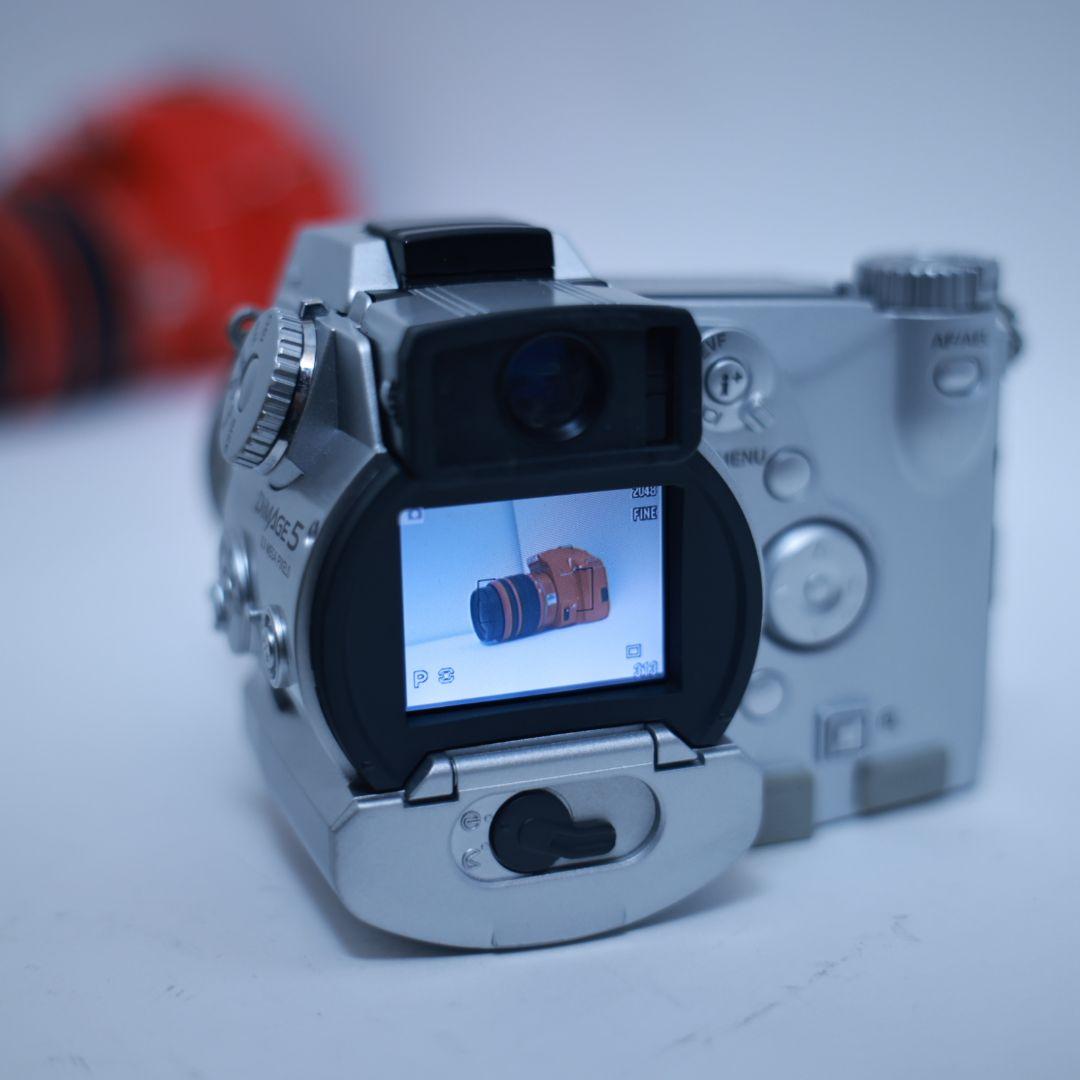 スマホ転送可 デジタルカメラ MINOLTA Dimage5 CFカード等付