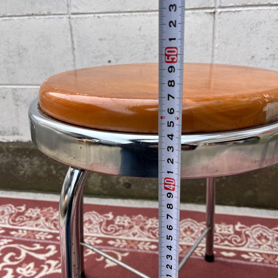 ビンテージ品 古家具◼︎2点セット チトセ 丸椅子 ラウンドスツール B