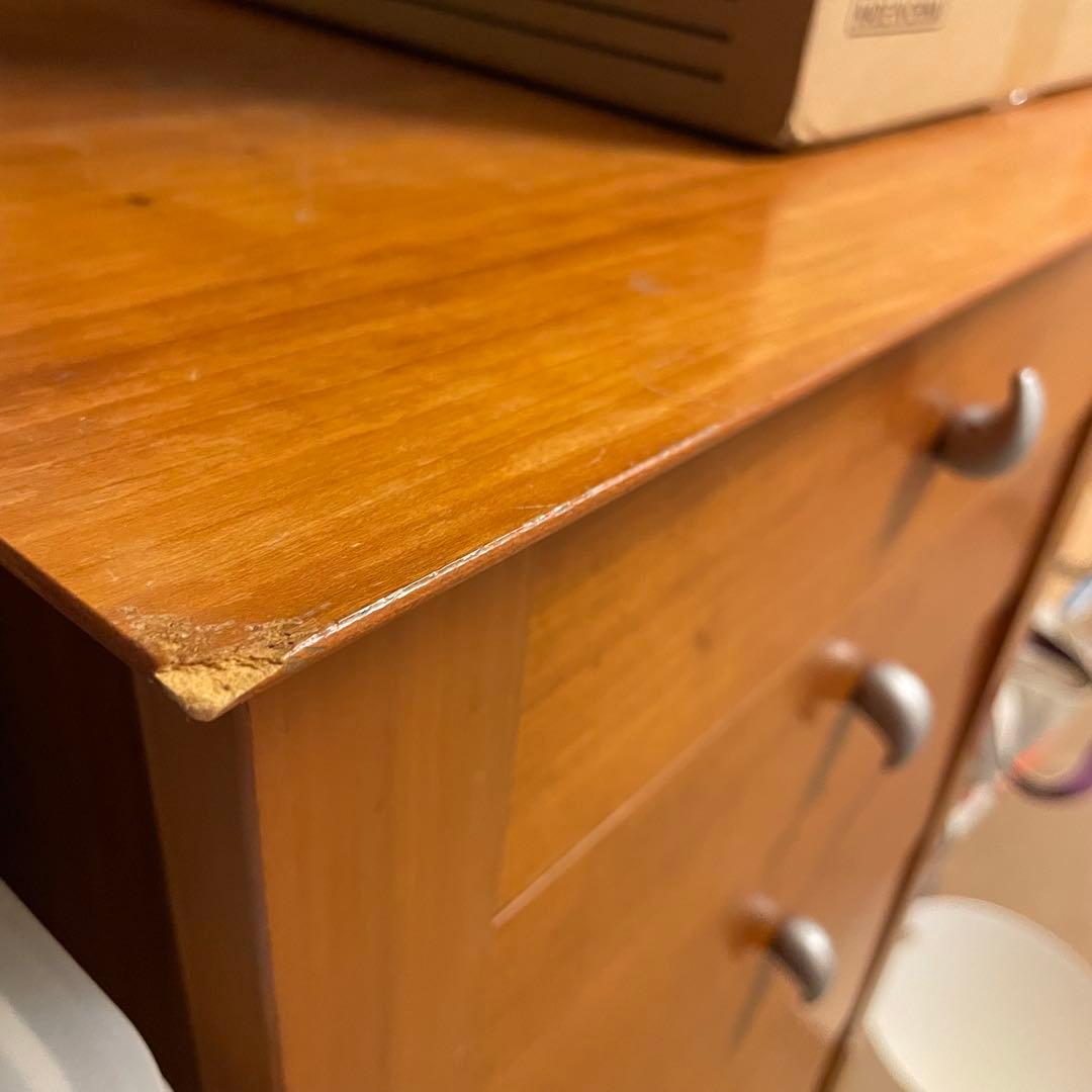 ディノス購入＊北欧デンマーク製モダン7段チェスト＊少々難あり