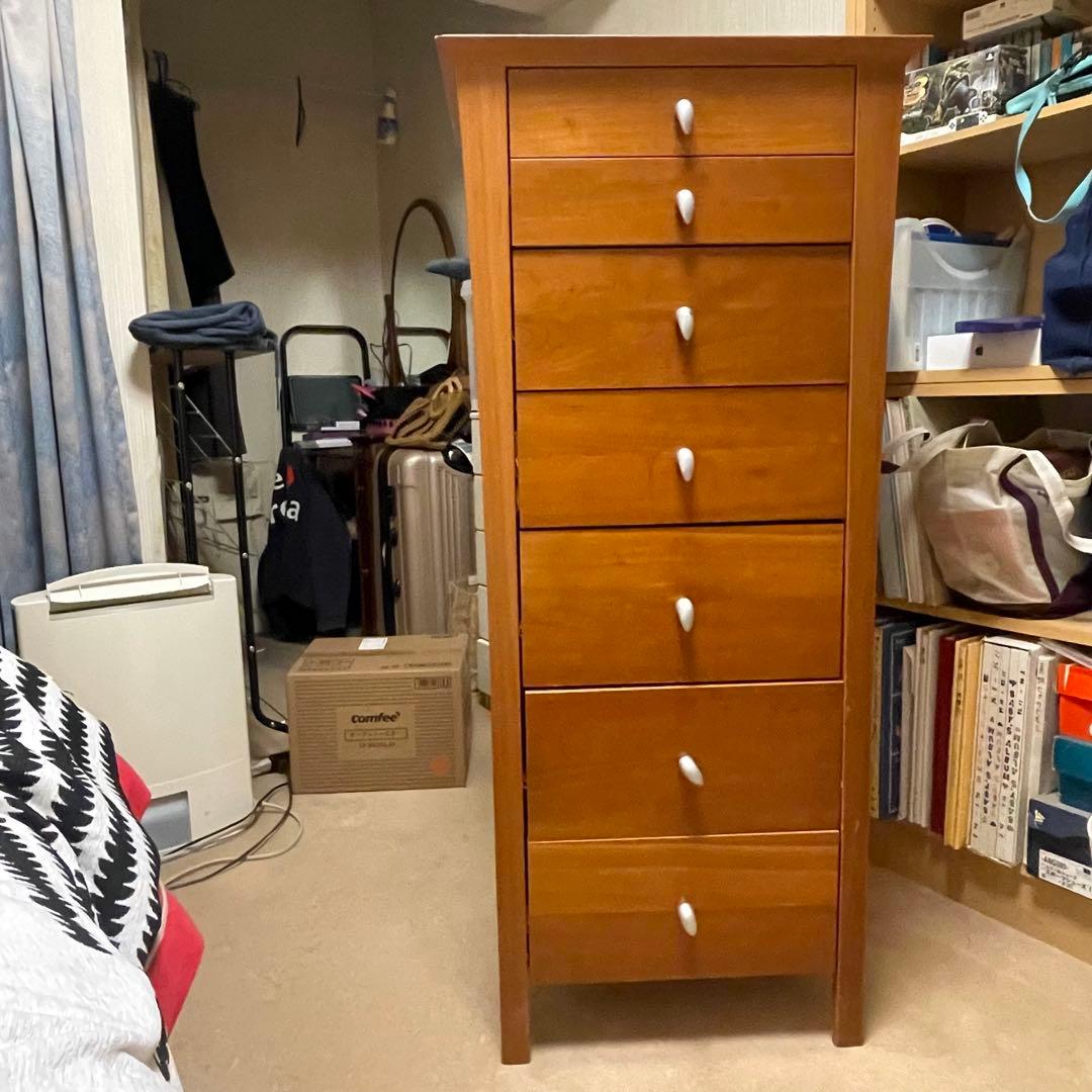 ディノス購入＊北欧デンマーク製モダン7段チェスト＊少々難あり