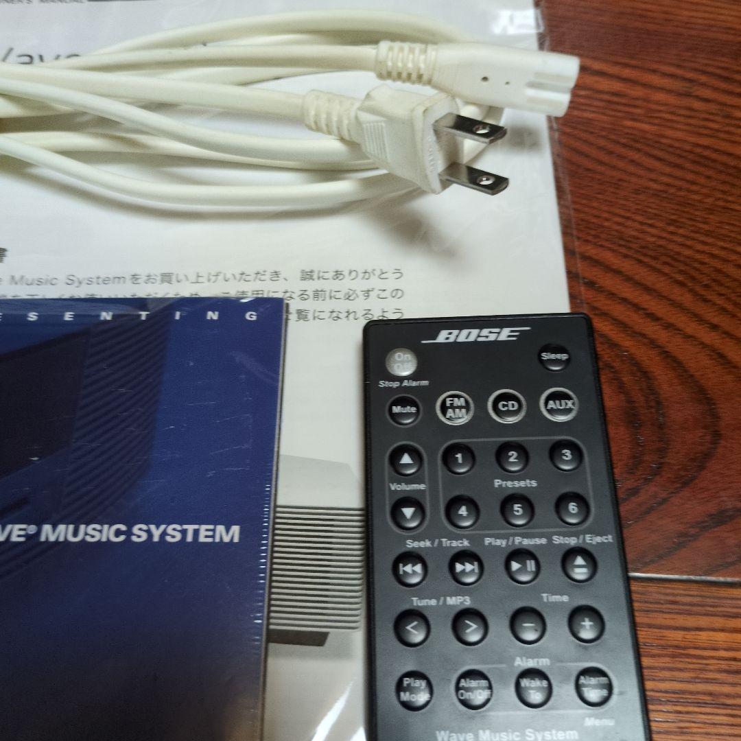 Bose WAVE MUSIC SYSTEM動作品 純正リモコンコード取説CD