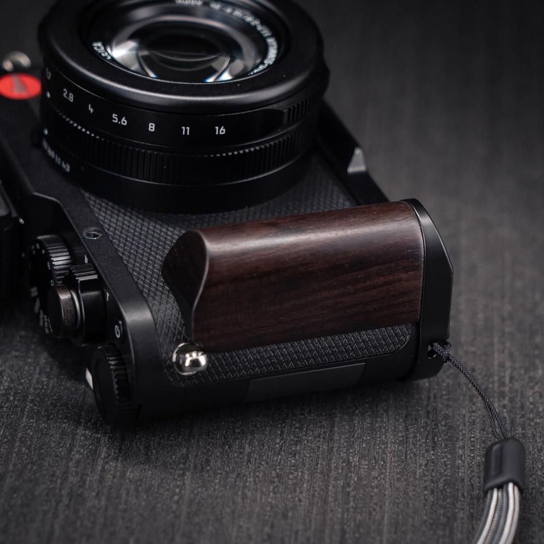 Leica D-LUX8専用 L型 高級 木製 グリップ 紫檀木黒板 新品未使用