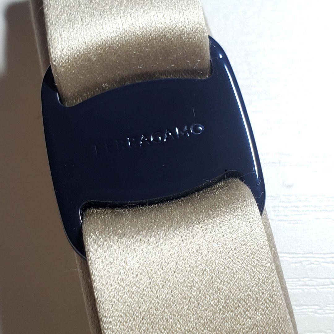 【美品】フェラガモバレッタ シャンパンベージュ h-010