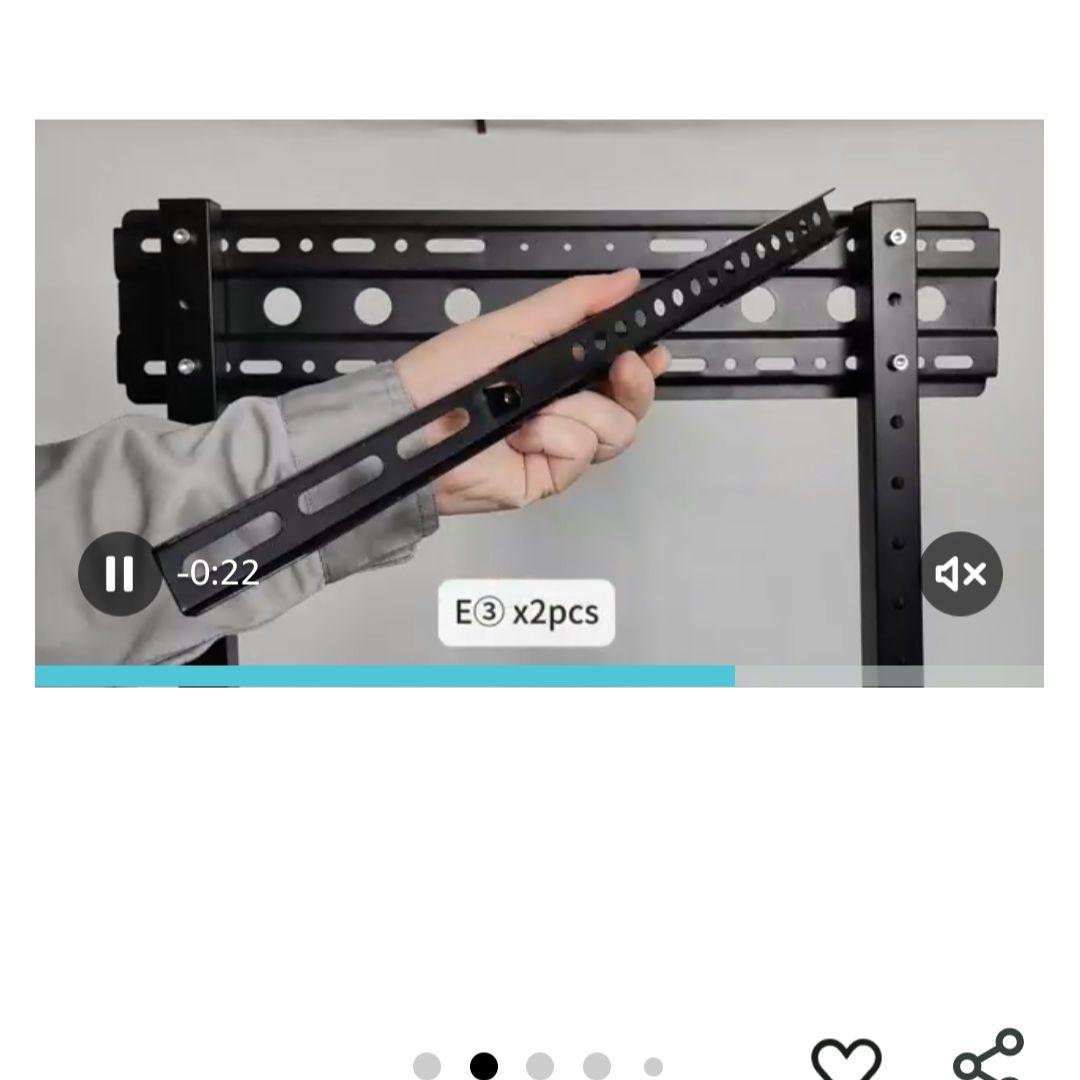 ❤週末セール✨️訳あり テレビスタンド 32-75インチ対応 ブラック 黒