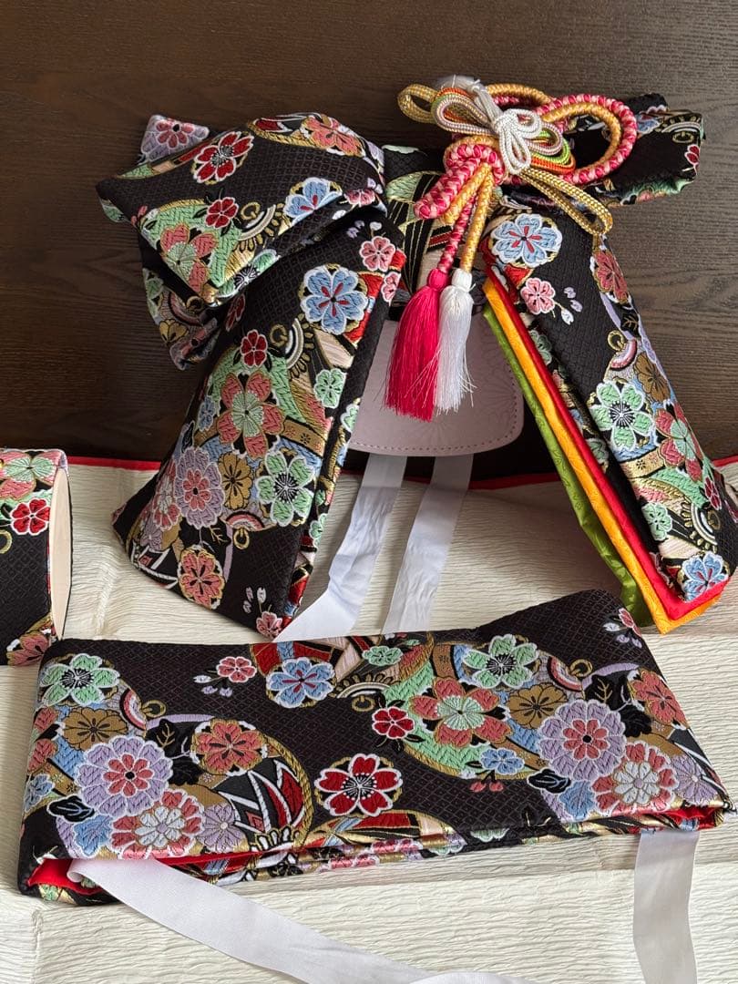 七五三 ７歳　帯　バッグ　草履セット