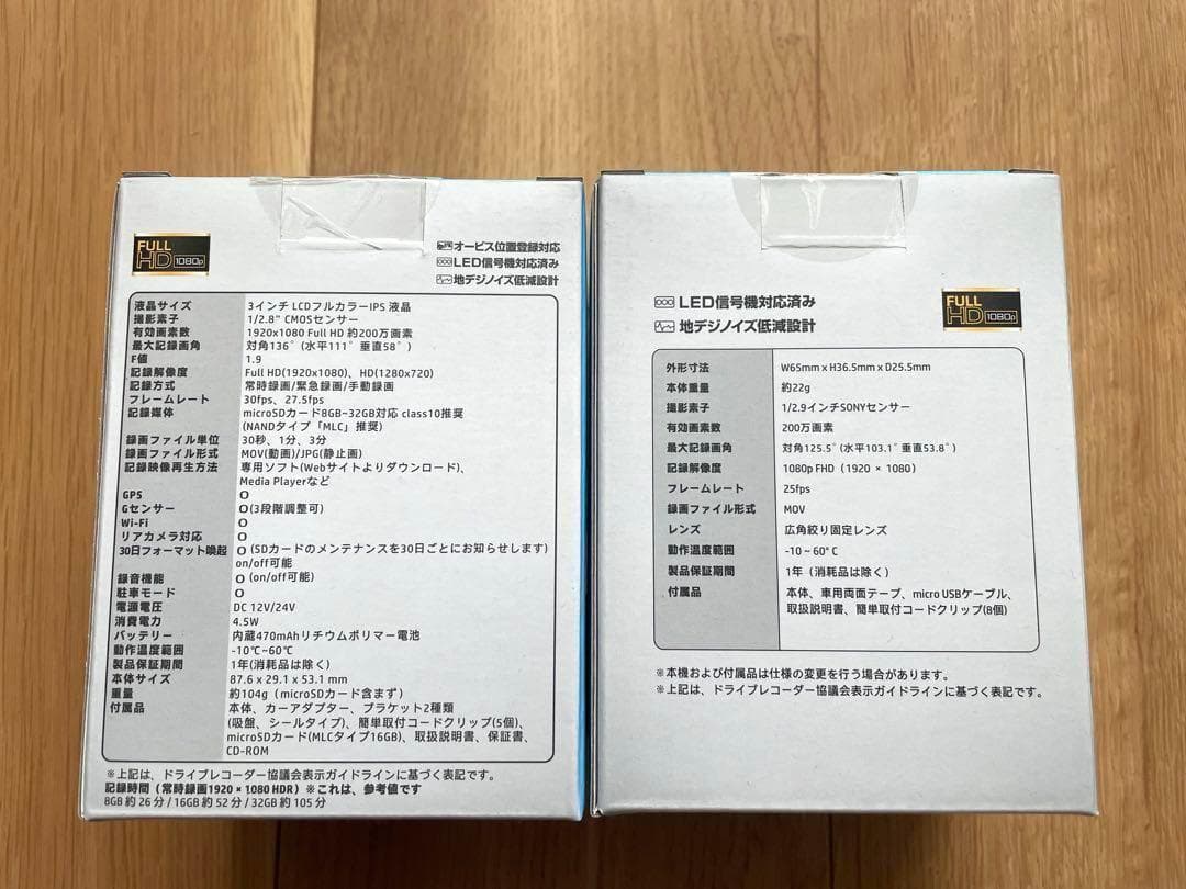 ヒューレットパッカード ドラレコ f880x RC3u セット フロントリア