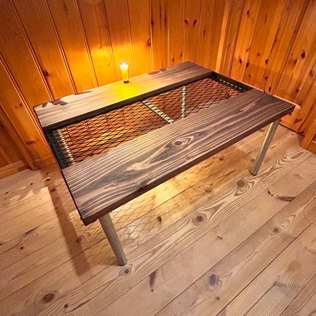 No.571 アイアンローテーブル コーヒーテーブル　リビングセンターテーブル