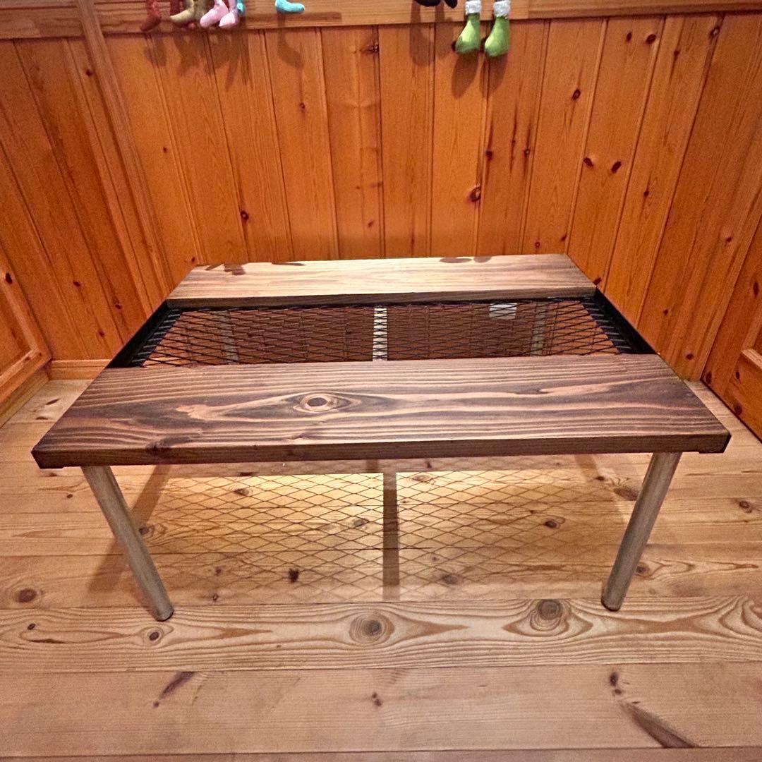 No.571 アイアンローテーブル コーヒーテーブル　リビングセンターテーブル