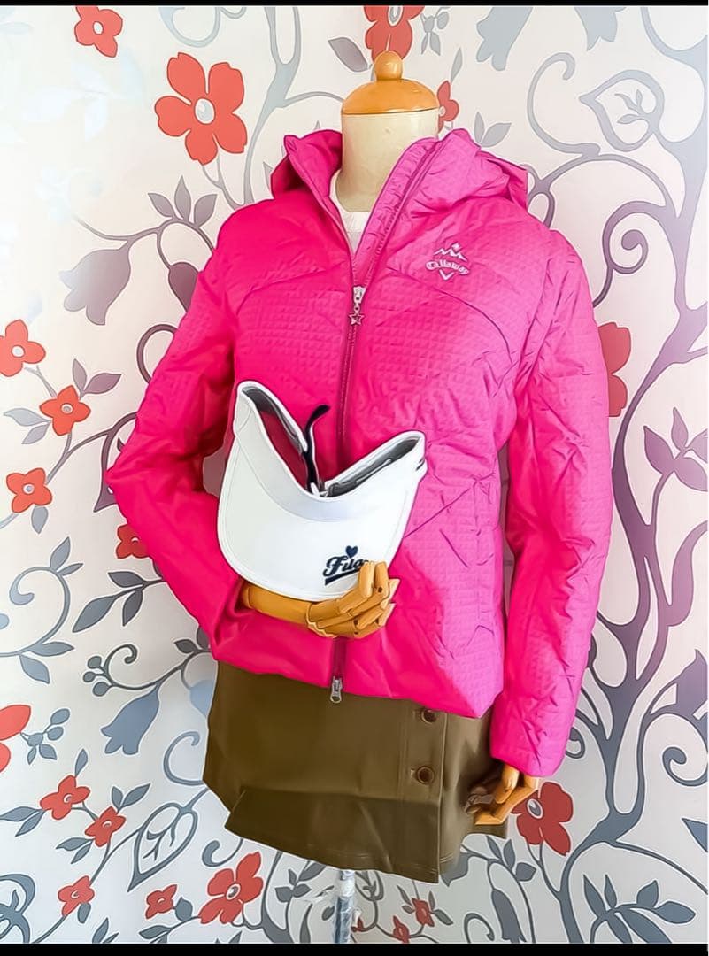 【新品】キャロウェイ ピンク ４WAY ゴルフウェア ダウンジャケット ベスト