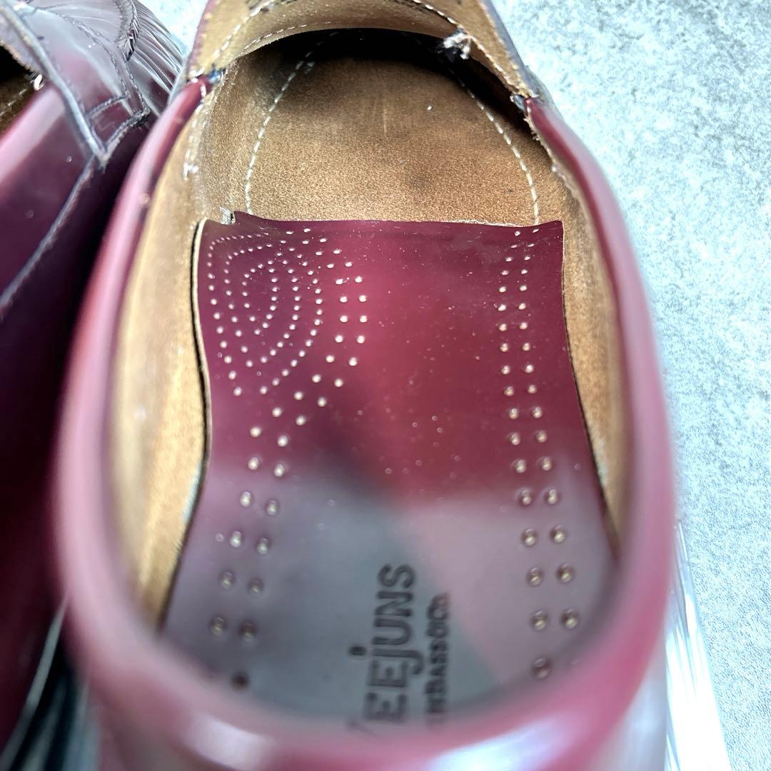 極美品【GHBASS】ローファー/LOGAN/ローガン/バーガンディ/革靴