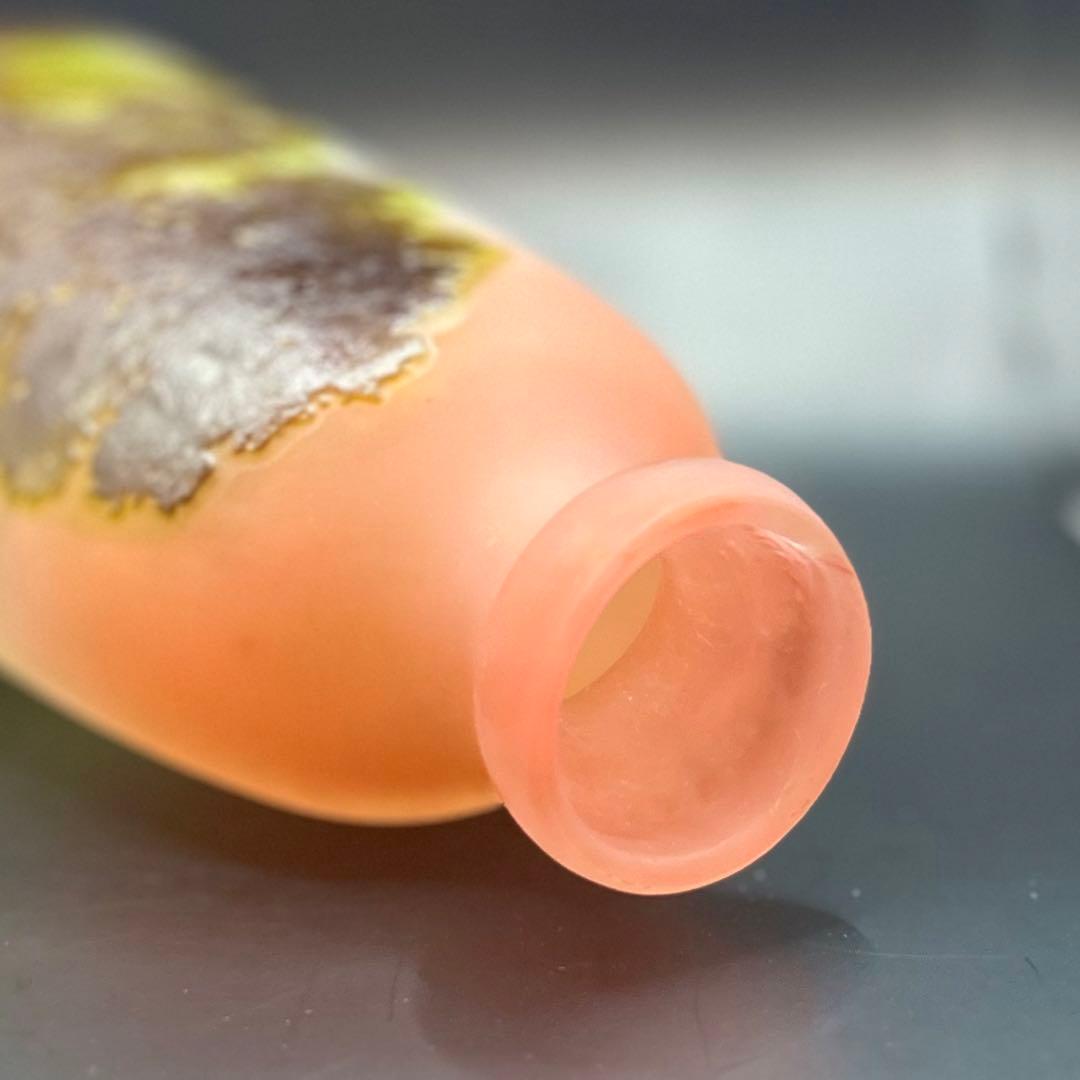 【希少アンティーク】エミール・ガレ 花瓶 29cm 湖水風景 フラワーベース