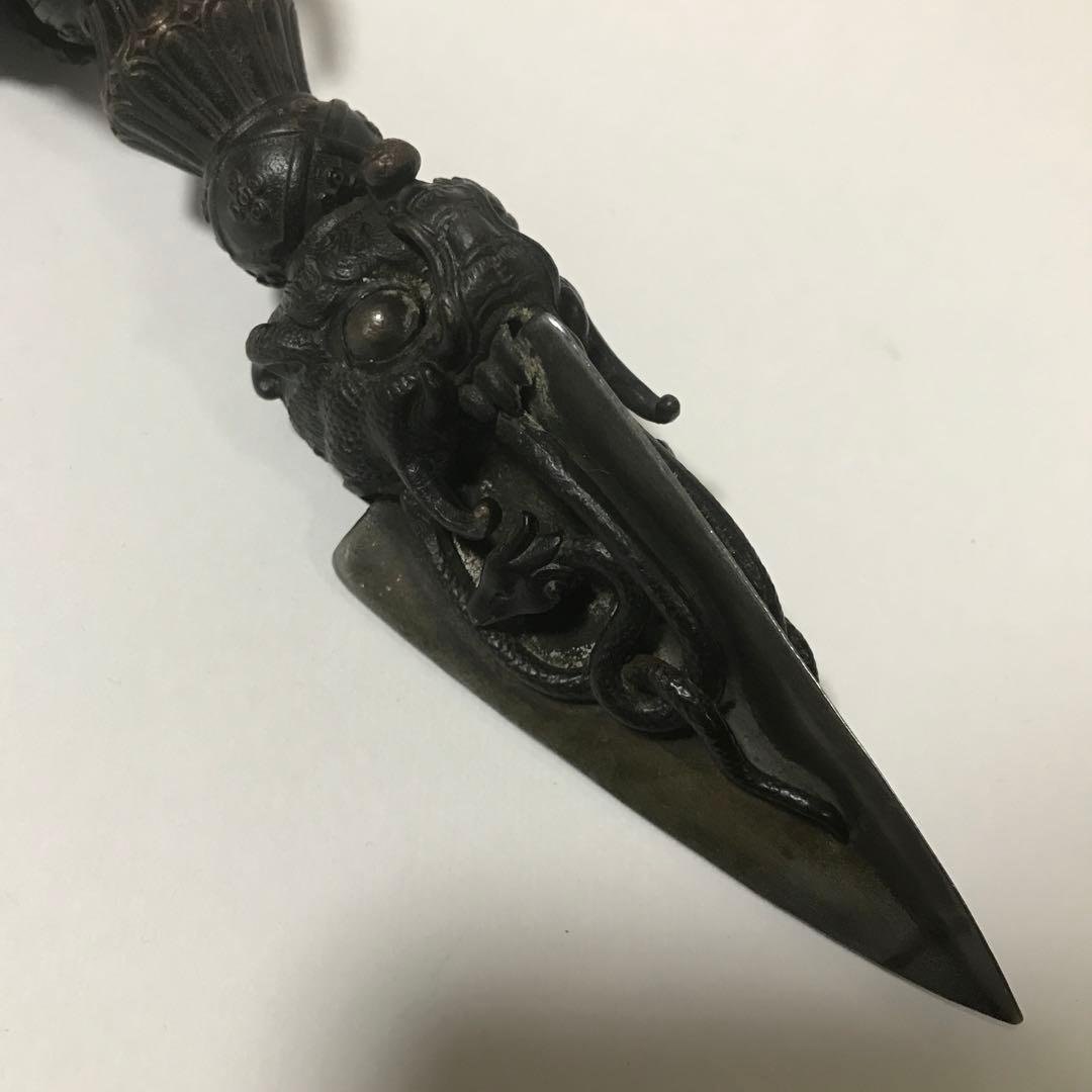 チベット　密教　法具　プルパ