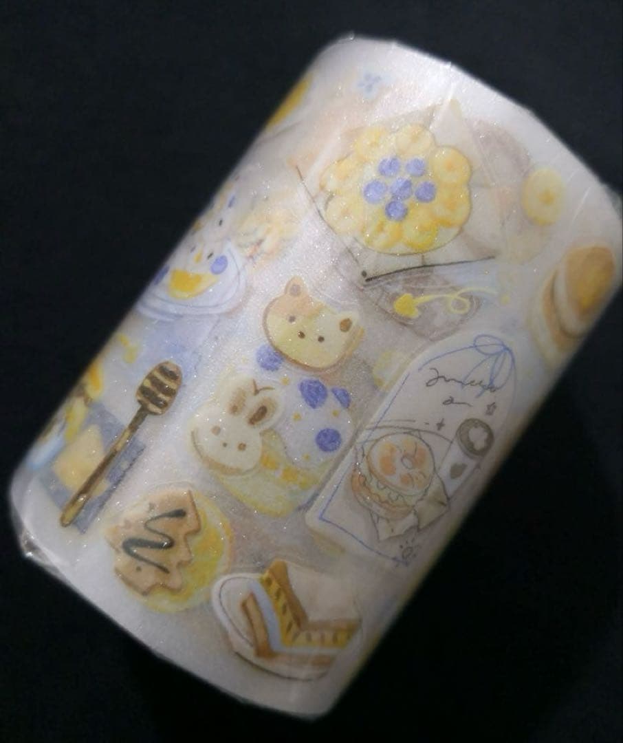 【8455】海外　マステ　5.25m ラメ加工マスキングテープ　PET