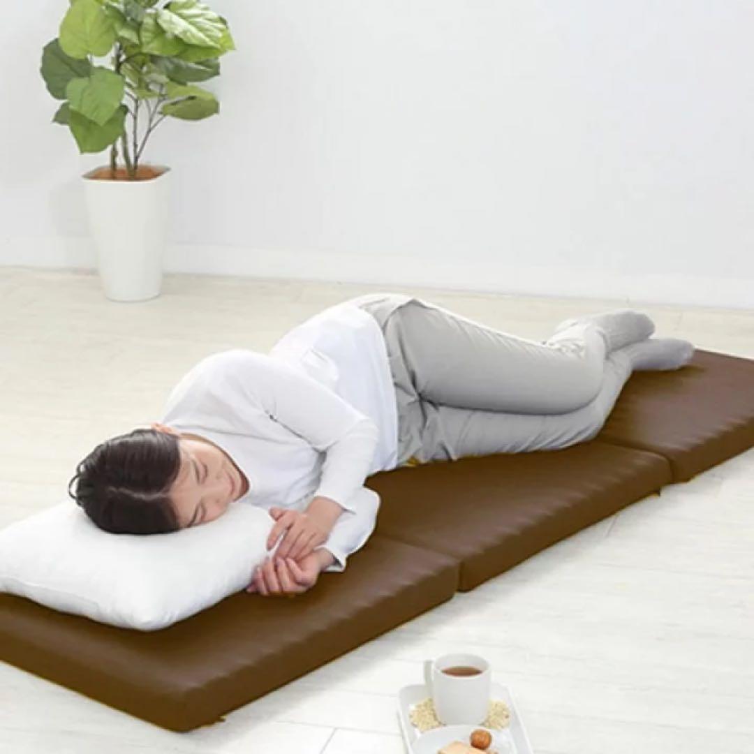 【美品】ごろ寝 マットレス 60X180X6cm 側地洗える 波型構造