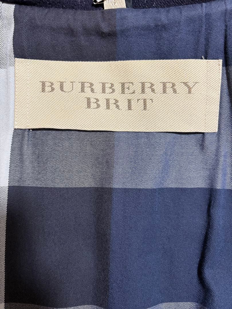 BURBERRY BRIT ダッフルコート ネイビー XS