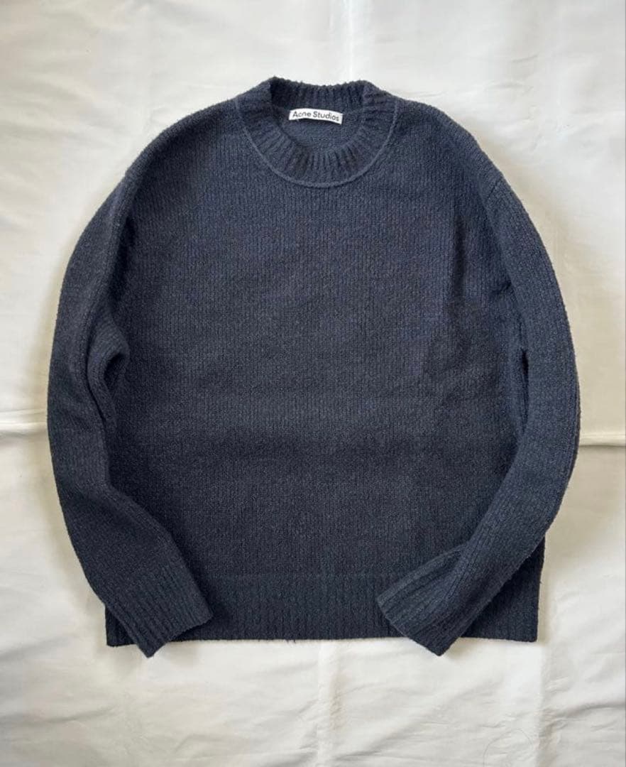 【Acne Studios】《極美品》ウール ニット Mサイズ ネイビー