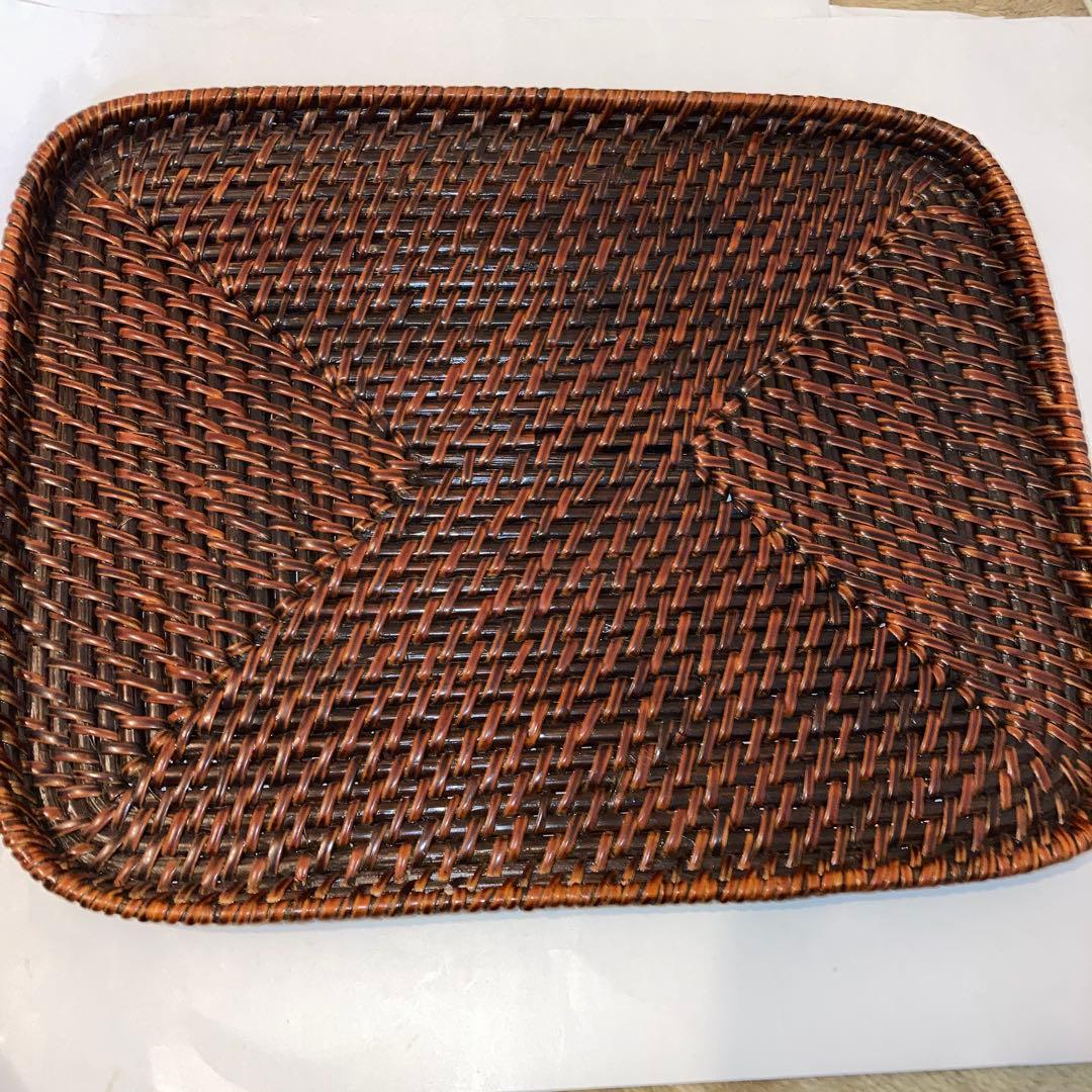 らんたい漆器天然素材の長方形盆