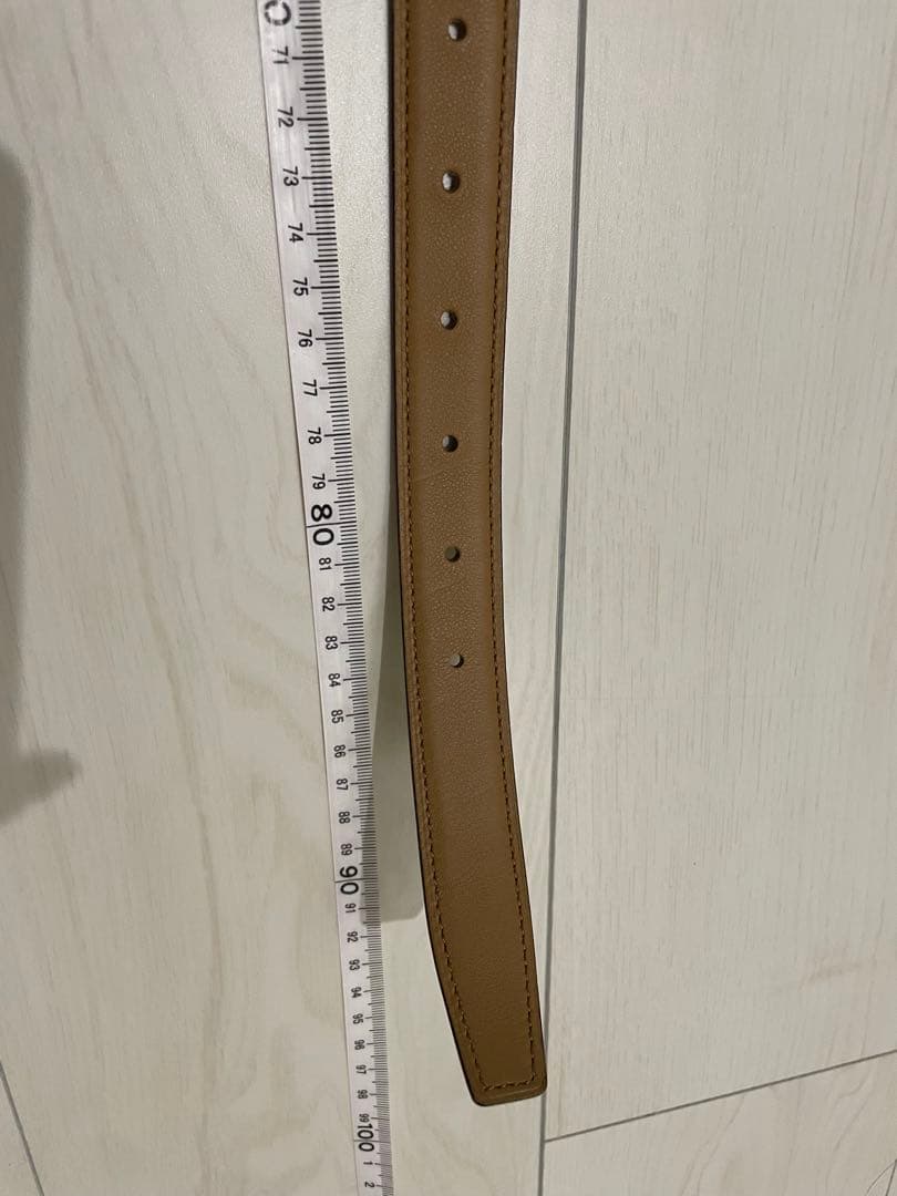 エルメス エプソン ベージュ レザー ベルト シンプル デザイン