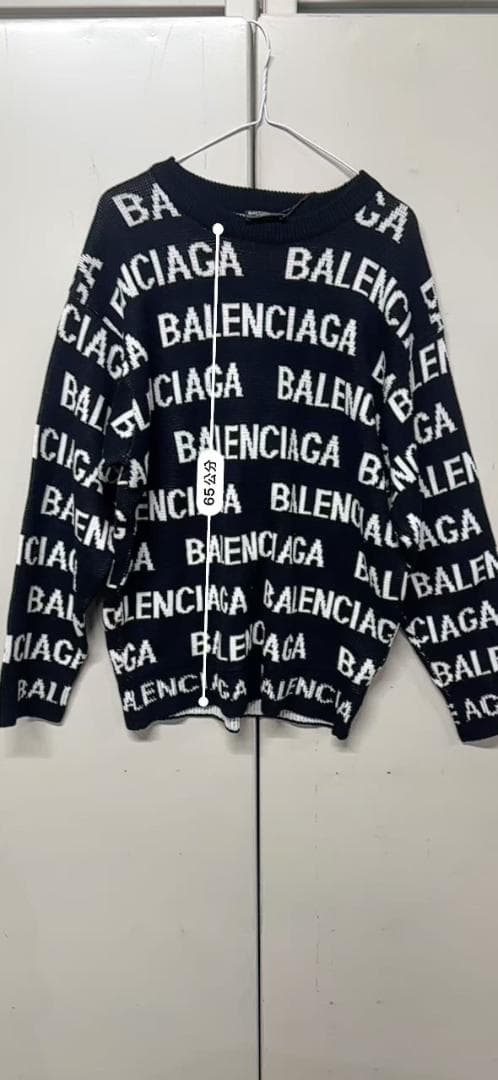 BALENCIAGA ロゴニットセーター ブラック