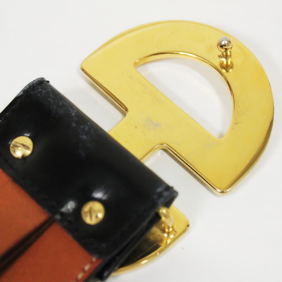 激レア 美品 セリーヌ 太ベルト ホースビット ヴィンテージ ゴールド ブラック