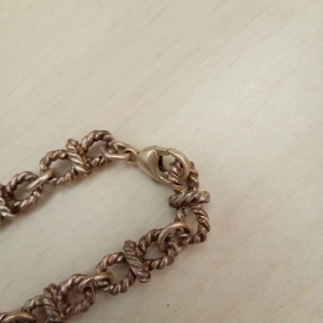 り*う様 《EDIFICE》製ツイストロープブレスレット★シルバー素材★(約20