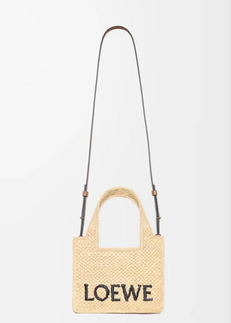 【新品未使用】ロエベフォント トート ミニ（ラフィア）