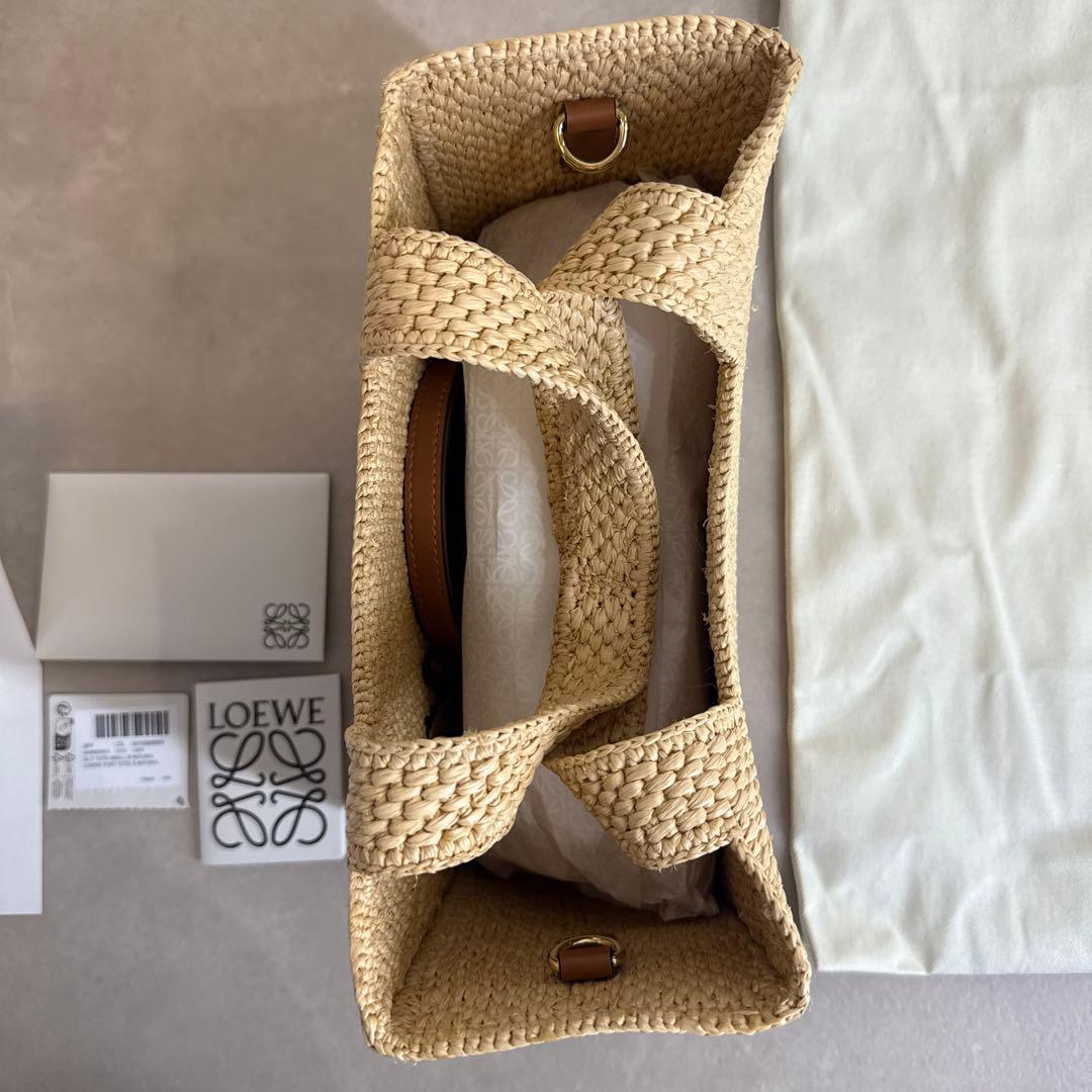 【新品未使用】ロエベフォント トート ミニ（ラフィア）