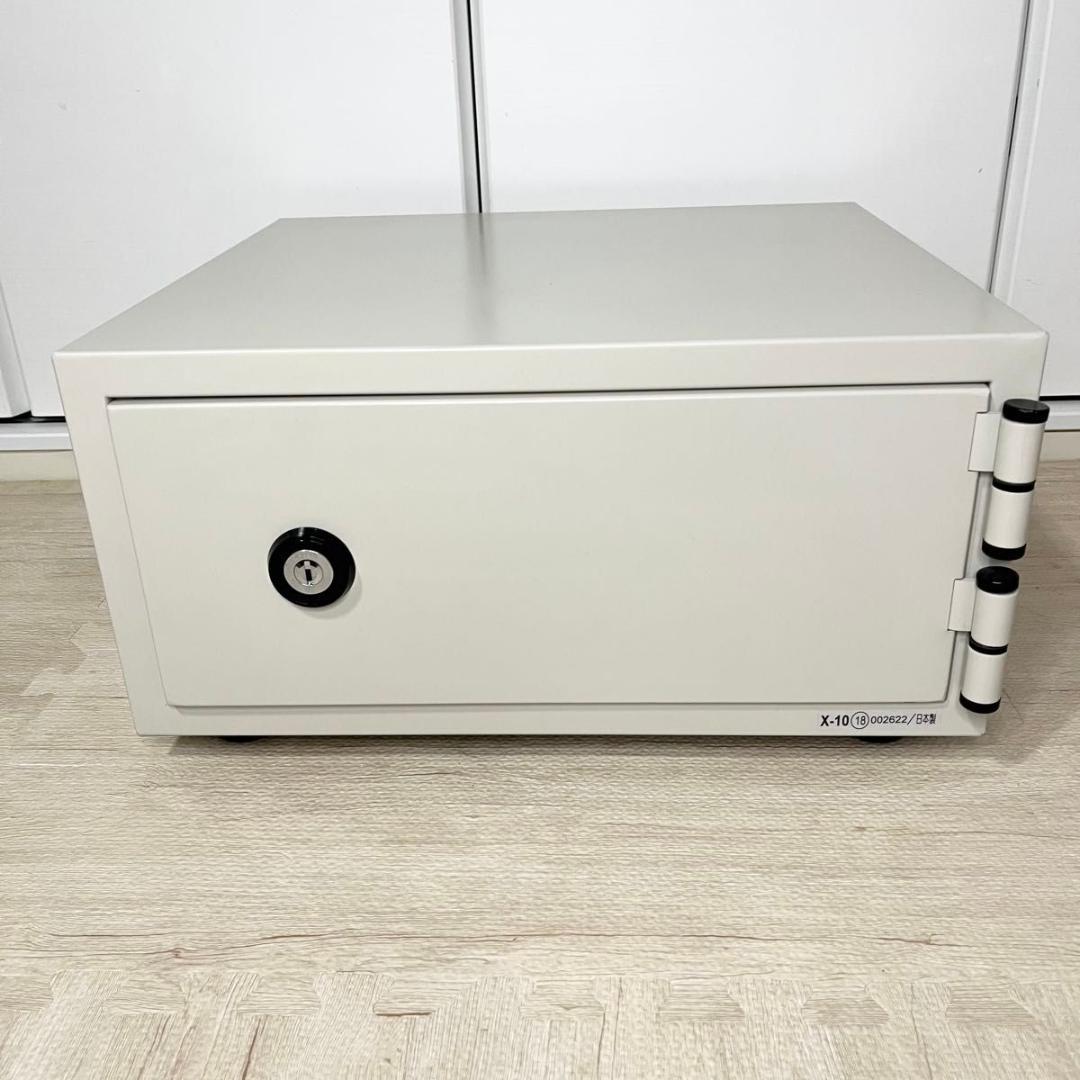 【美品】日本アイエスケイ 耐火金庫 CPX-A4 A4ファイル収納　アイボリー