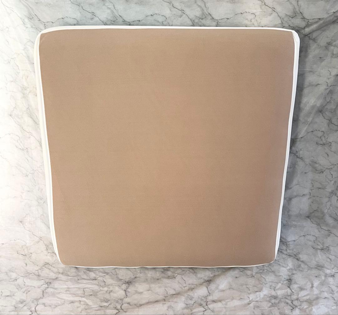 1人掛け　シングル置き畳マットソファローソファ1人用白ホワイト厚め