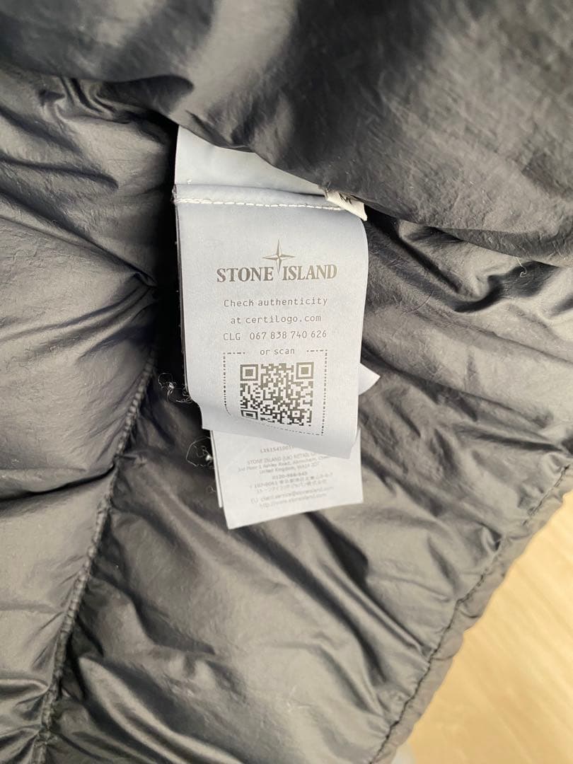 stone  ブラック ダウンジャケット　最終価格