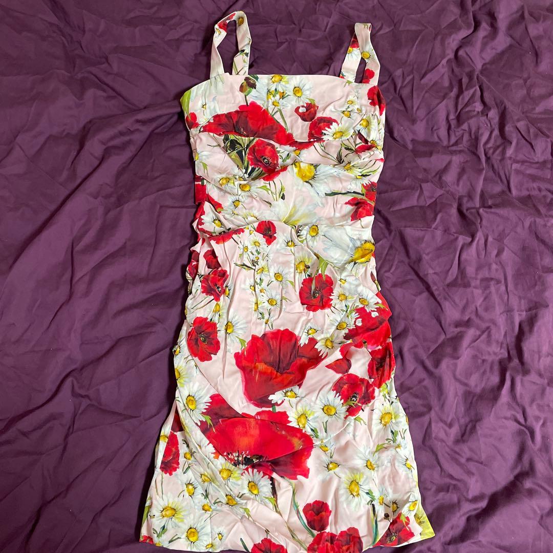 花柄ミニワンピース