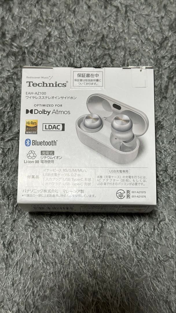 Technics ワイヤレスイヤホン AZ100 シルバー