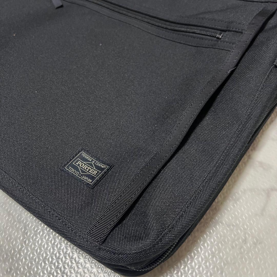 未使用品　ポーター　ビジネスバック　キャンバス　レザー　黒A4収納可