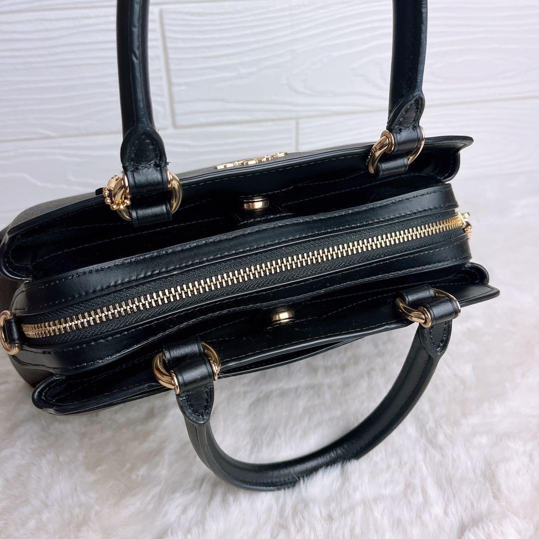 極美品☆COACHコーチ 2wayショルダーバッグ ブラウン レザー