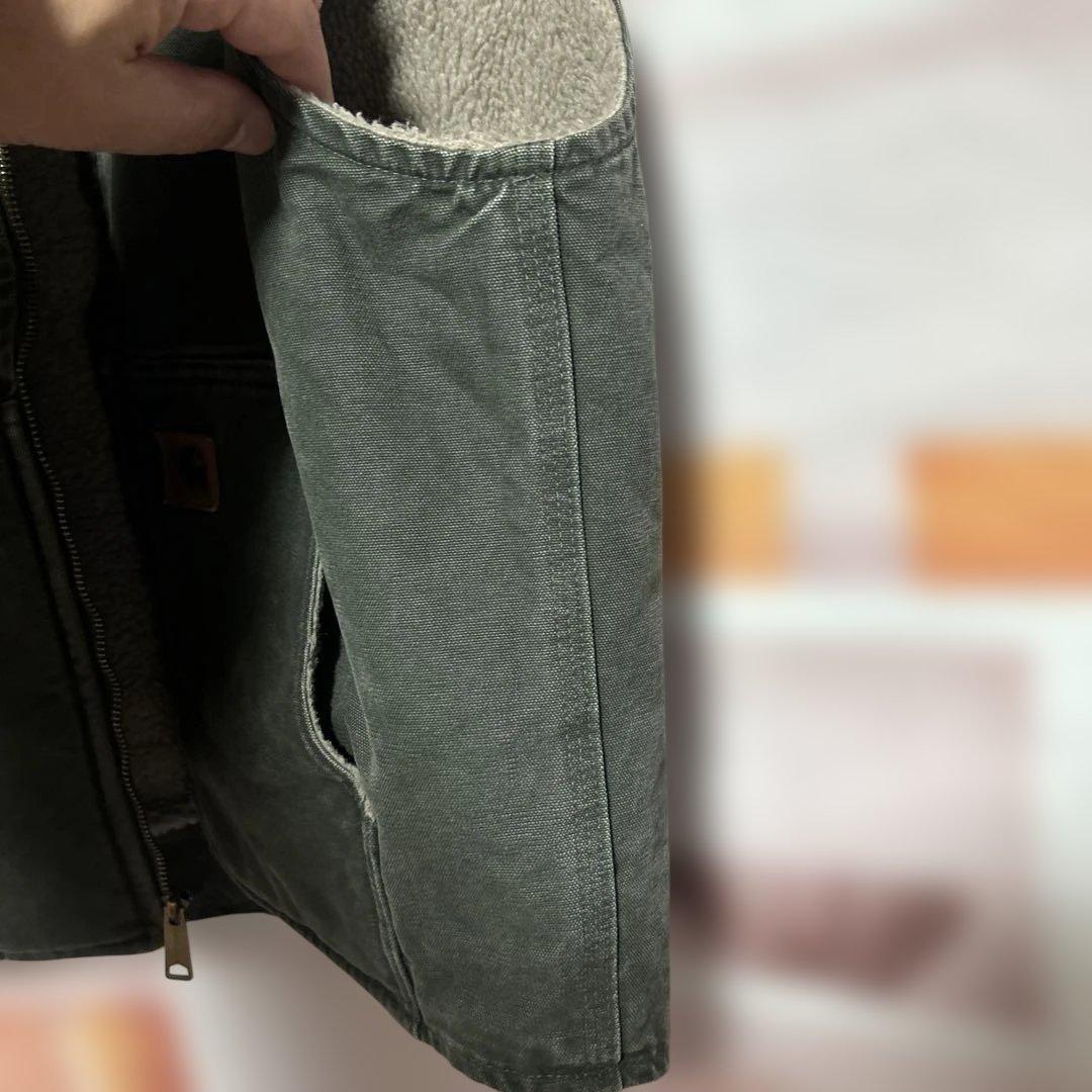 美品　Carhartt ダックベスト モスグリーン Lサイズ