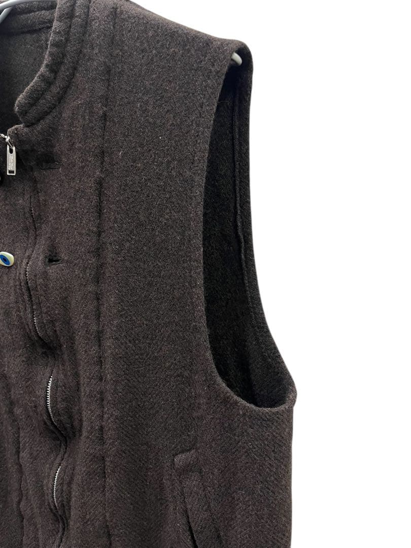 UNDERCOVER アンダーカバー 縮絨ウール ベスト アイモチーフボタン