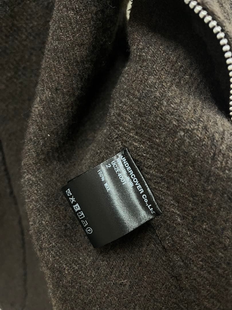 UNDERCOVER アンダーカバー 縮絨ウール ベスト アイモチーフボタン