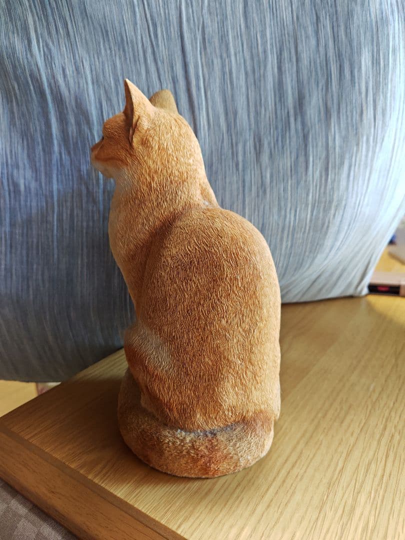 ねこ ジンジャー 置物 シンプソン作 イングランド製 アンティーク 石膏 ４kg