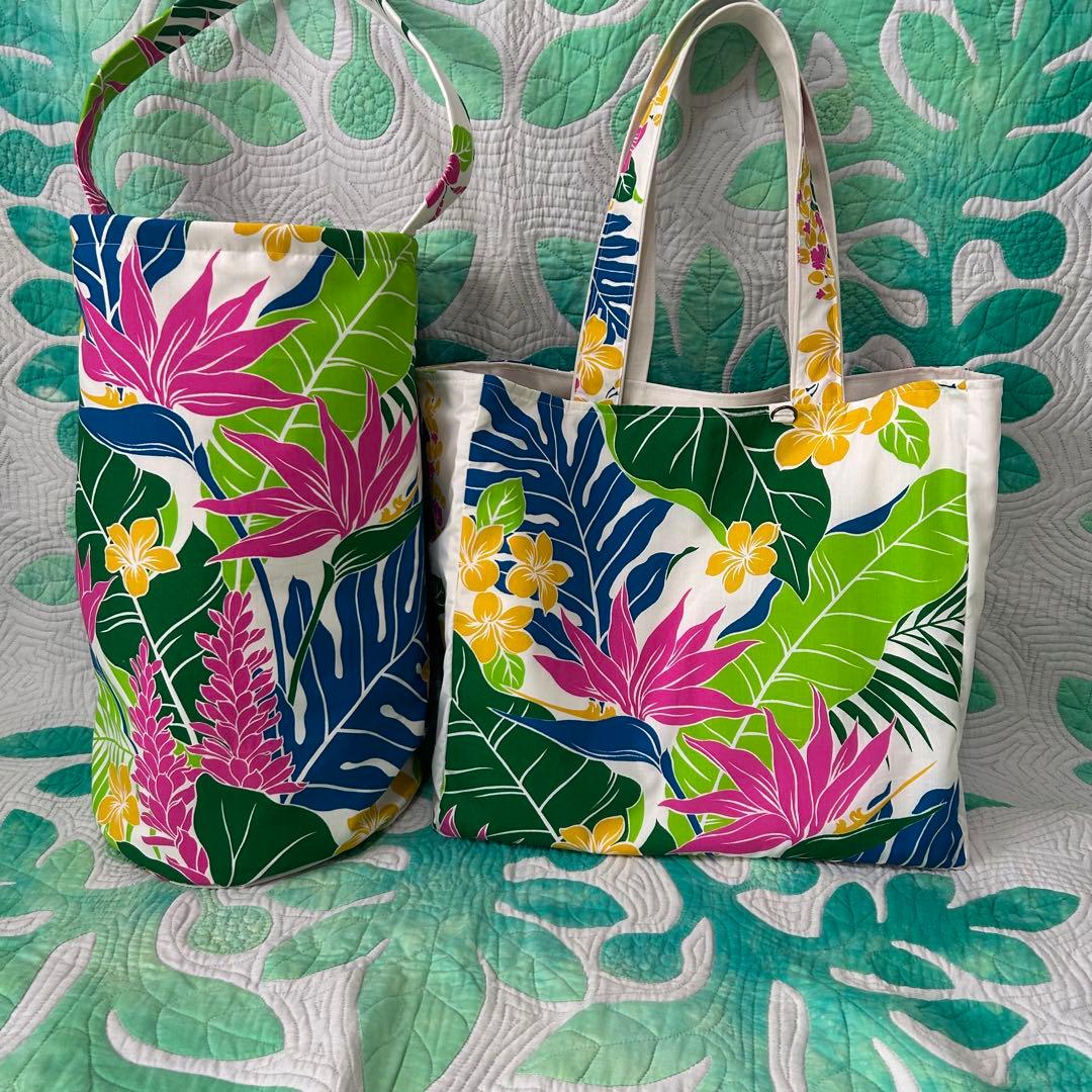 にゃー様　ハワイアンバッグ　イプケース　巾着