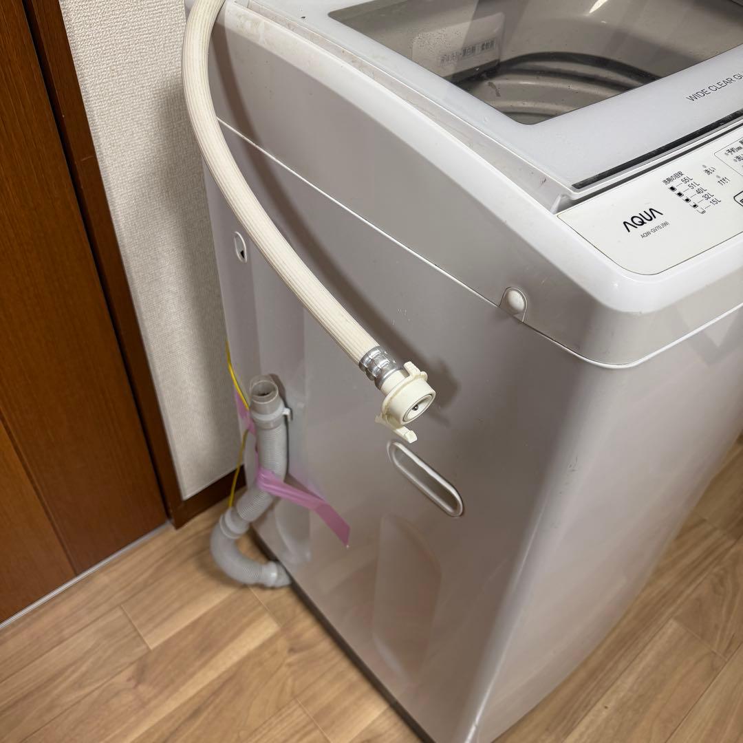 通電確済　アクア　AQUA AQW-GV70J（W）洗濯機　7kg 2021年製
