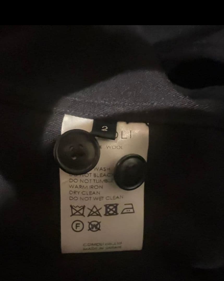 COMOLI / コモリ　ウールギャバ オールインワン2 美品