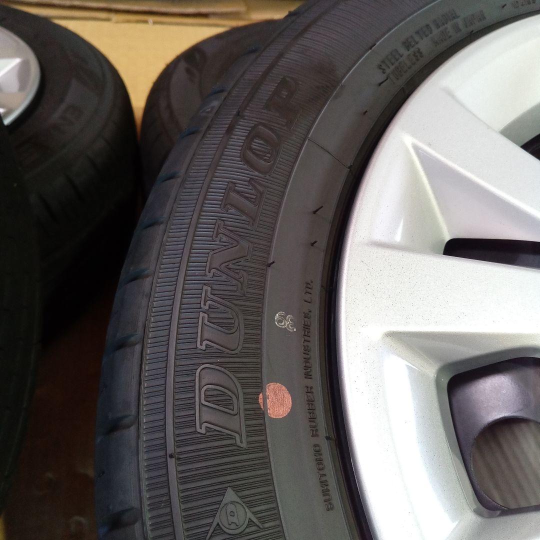 じ*う様 B40系ルークス純正14インチスチールホイール4本バリ山24年式タイヤ