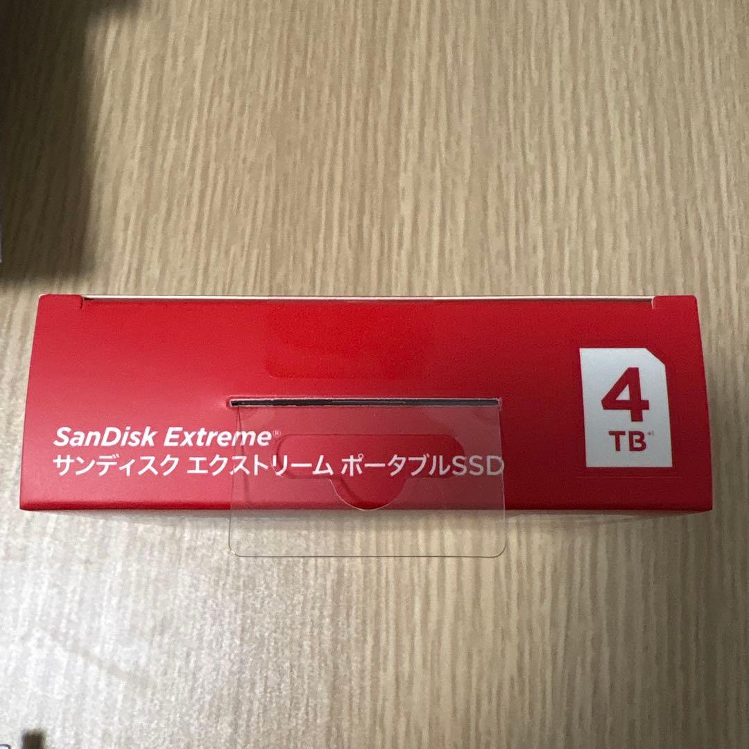 sandisk extreme 4tb ポータブルssd 新品未使用