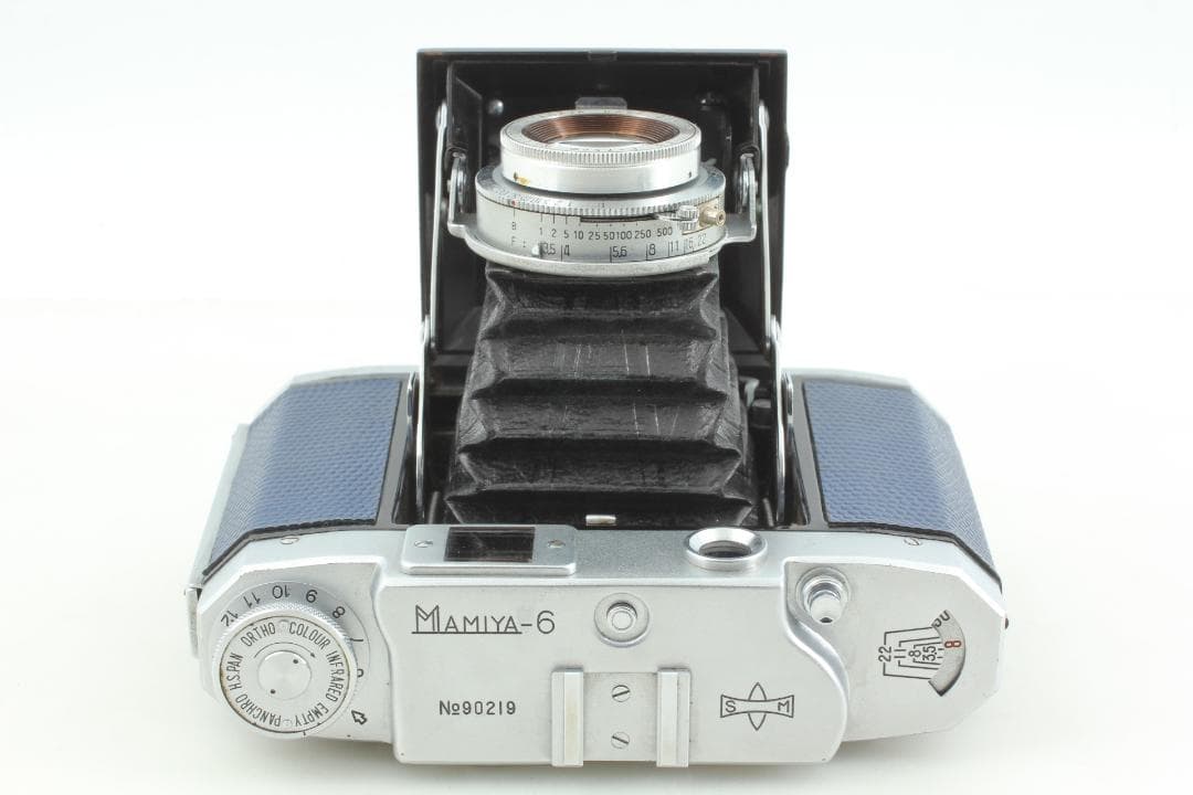 【整備済　美品】ディープブルー Mamiya-6 IVB 75mm f3.5