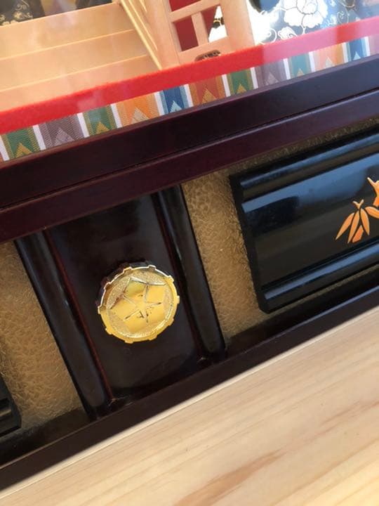 ひな人形　河寿作　親王ケース入　オルゴール付き