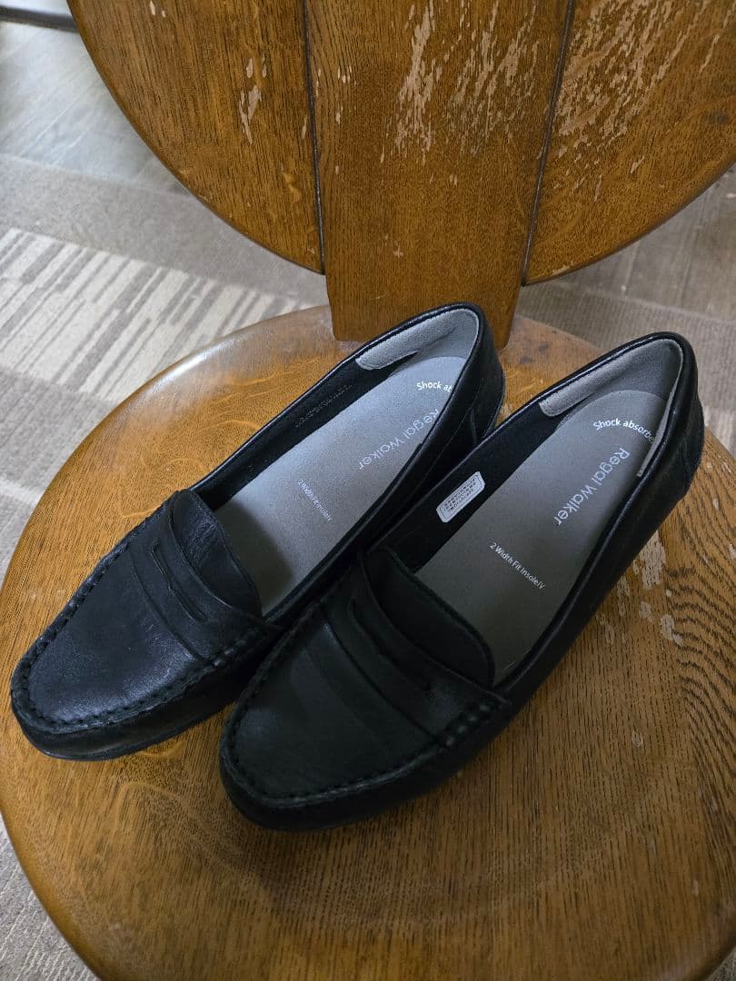 リーガルウォーカー　Regal Walker　黒　ブラック　ローファー　24cm